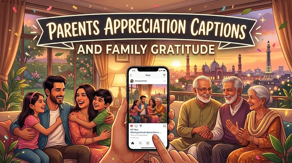 Parents Appreciation Captions and Family Gratitude