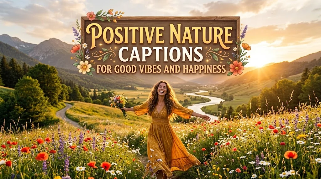 Positive Nature Captions for Good Vibes and Happiness