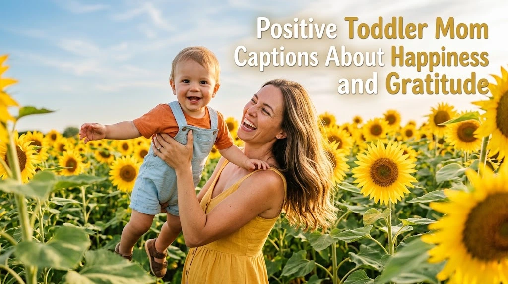 Positive Toddler Mom Captions About Happiness and Gratitude