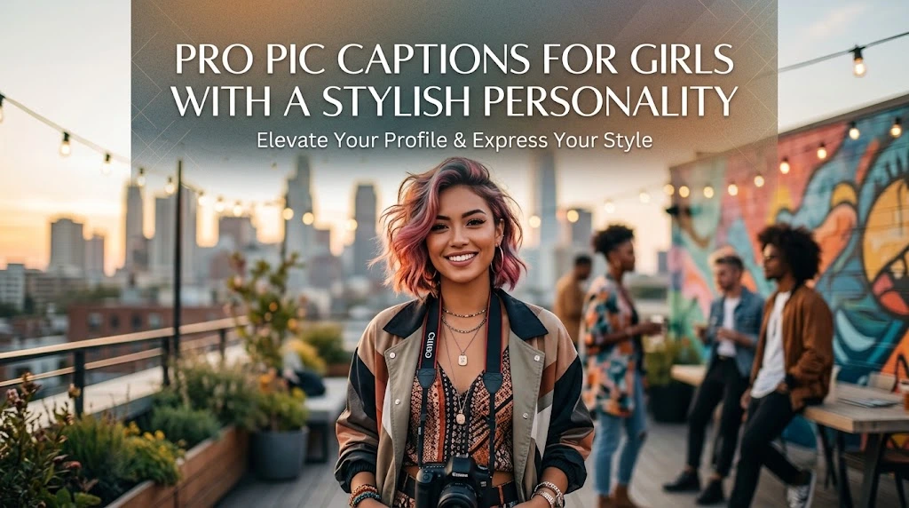 Pro Pic Captions for Girls With a Stylish Personality