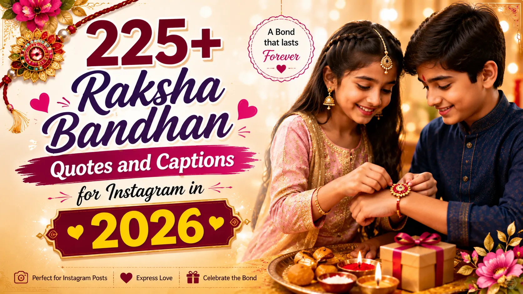 Raksha Bandhan Quotes and Captions for Instagram in 2026