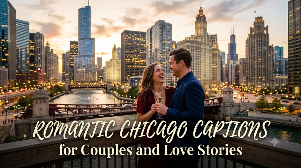 Romantic Chicago Captions for Couples and Love Stories