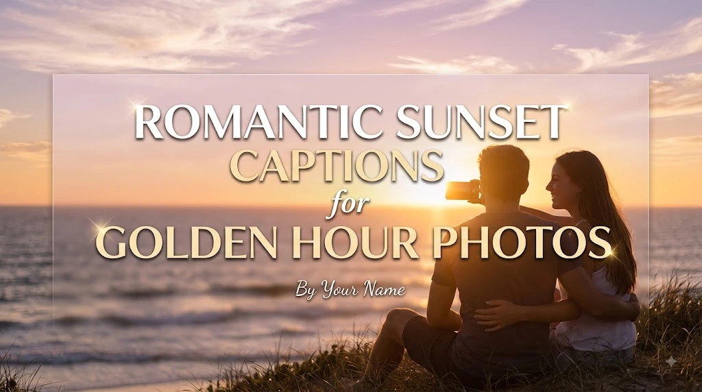 Romantic Sunset Captions for Golden Hour Photos
