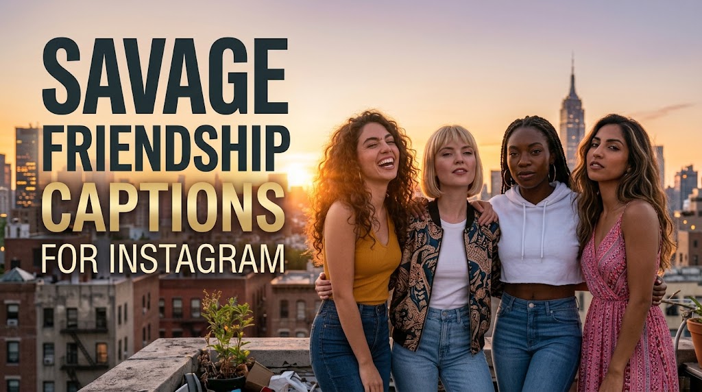 Savage Friendship Captions for Instagram