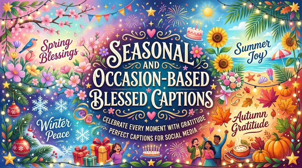Seasonal and Occasion-Based Blessed Captions