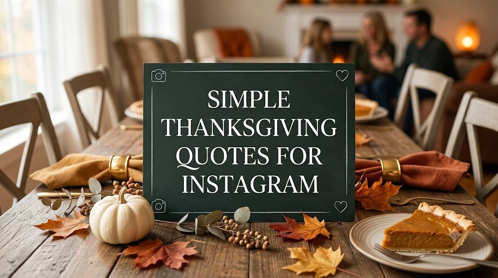 Simple Thanksgiving Quotes for Instagram