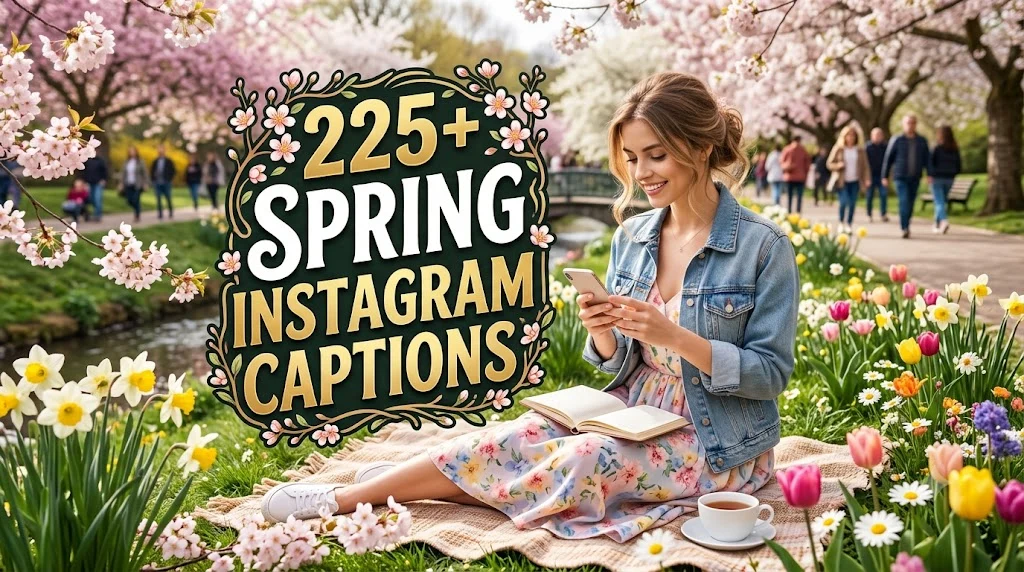 225+ spring instagram captions
