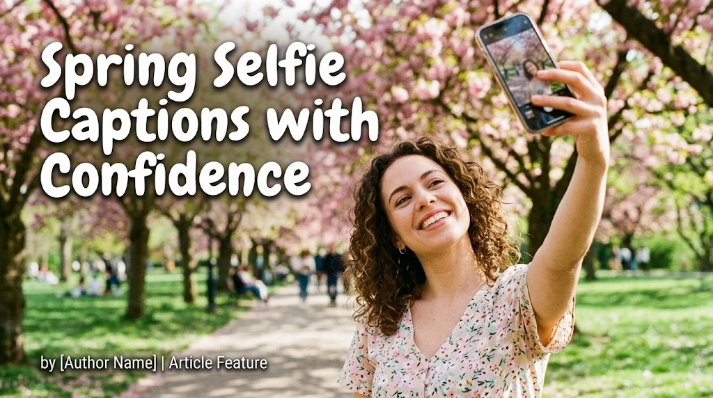 Spring Selfie Captions with Confidence