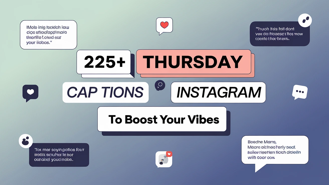 225+ Thursday Captions for Instagram to Boost Your Vibes