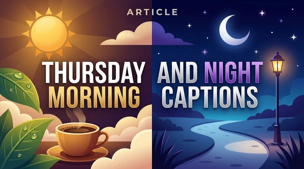 Thursday Morning and Night Captions