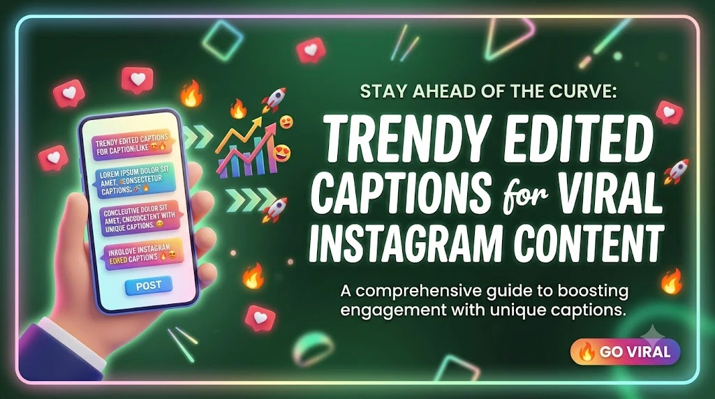 Trendy Edited Captions for Viral Instagram Content