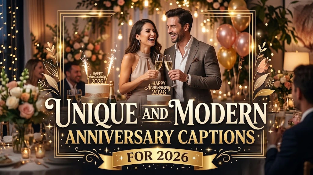 Unique and Modern Anniversary Captions for 2026