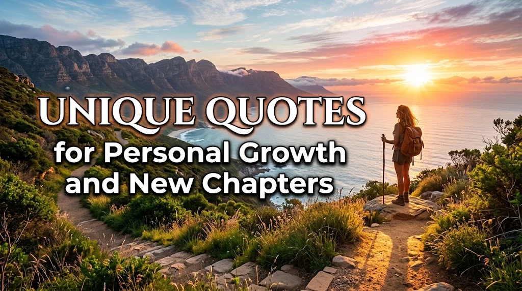 Unique Quotes for Personal Growth and New Chapters