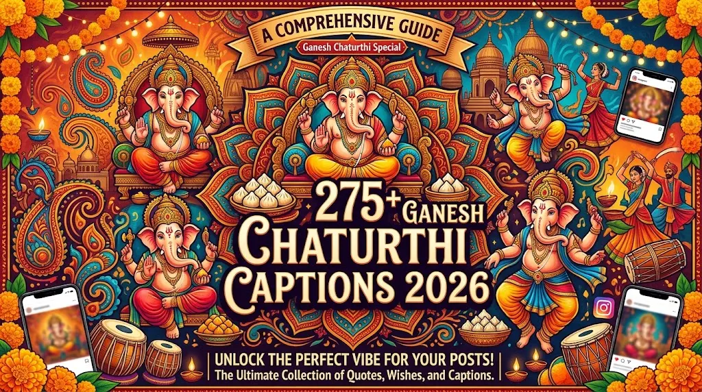 Ganesh Chaturthi captions 2026