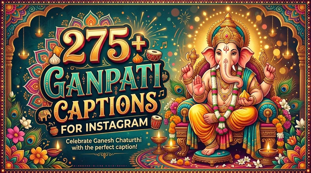 Ganpati captions for Instagram