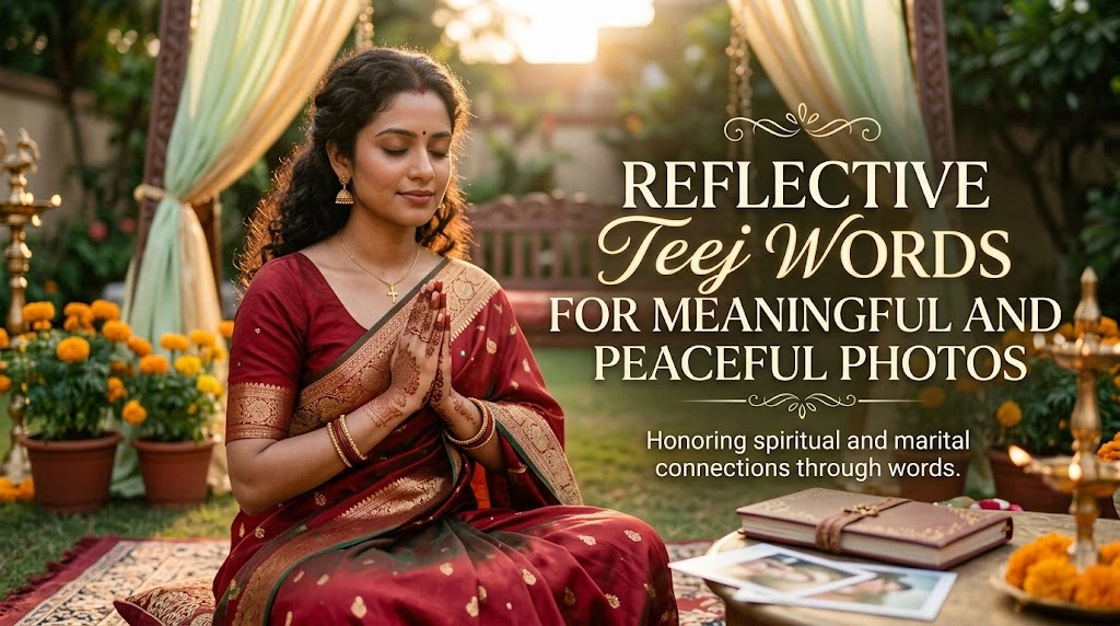 Reflective Teej Words for Meaningful and Peaceful Photos